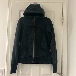 Lululemon scuba jacket size 12 Black and grey